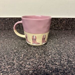 Pink Cowgirl Boot Mug